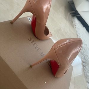 Red bottom Patton blush heels
